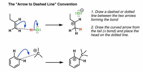 Write a mechanism for the first step of this reaction using curved arrows to show electron reorganiz