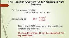 Which of the following statements is TRUE?:  1. Reaction quotient is the concentration of the produc