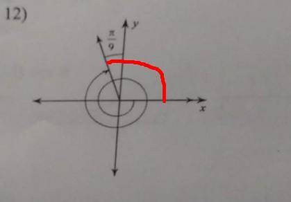 Find the measure of each angle in degrees and radians.