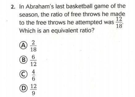 In Abraham's last basketball game of the last season the ratio of free throws he made to the free th