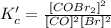 K_c'=\frac{[COBr_2]^2}{[CO]^2[Br]^2}