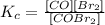 K_c=\frac{[CO][Br_2]}{[COBr_2]}