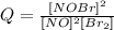 Q=\frac {[NOBr]^2}{[NO]^2 [Br_2]}