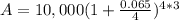 A=10,000(1+\frac{0.065}{4})^{4*3}