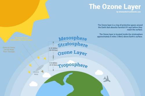 is the layer of the atmosphere where jets fly through and contains ozone layer