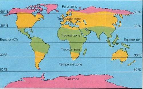 Show the tropical zone in map of earth.plz do it in copy and click it