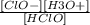 \frac{[ClO-][H3O+]}{[HClO]}