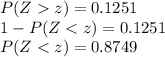 P(Zz)=0.1251\\1-P(Z