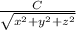 \frac{C}{\sqrt{x^2+y^2+z^2}}