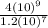 \frac{4(10)^9}{1.2(10)^7}