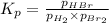K_p=\frac{p_{HBr}}{p_{H_2}\times p_{Br_2}}