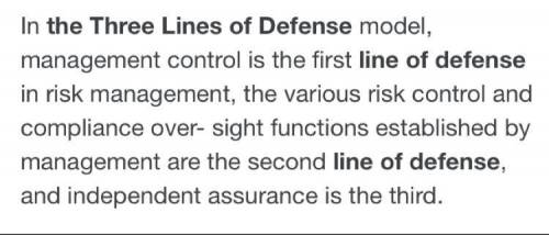 How are the three lines of defense the same