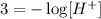 3=-\log[H^+]