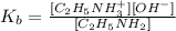 K_b=\frac{[C_2H_5NH_3^{+}][OH^-]}{[C_2H_5NH_2]}