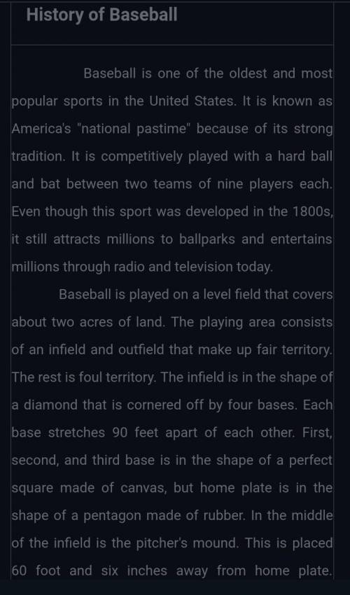 Write an essay on the history of baseball. it can be 3/4 or to the bottom of the page