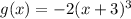 g(x)=-2(x+3)^3