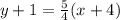 y+1=\frac{5}{4}(x+4)