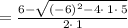 =\frac{6-\sqrt{\left(-6\right)^2-4\cdot \:1\cdot \:5}}{2\cdot \:1}