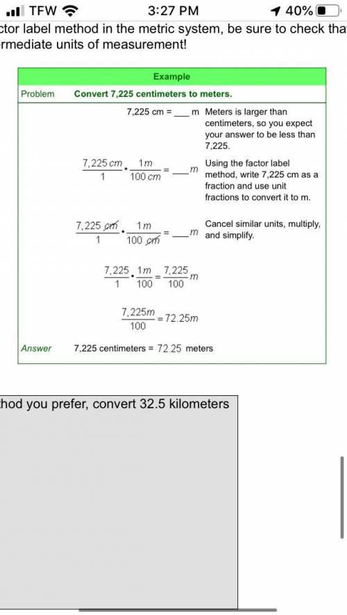 Explain how to convert measurements in the metric system.