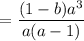 $=\frac{(1-b) a^{3}}{a(a-1)}
