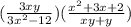 (\frac{3xy}{3x^2-12})(\frac{x^2+3x+2}{xy+y})
