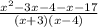 \frac{x^2-3x-4-x-17}{(x+3)(x-4)}