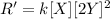R'=k[X][2Y]^2