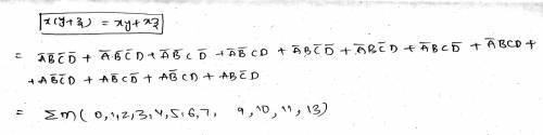 Simplify the equation above (call this output G) using Boolean algebratheorems and axioms andobtain