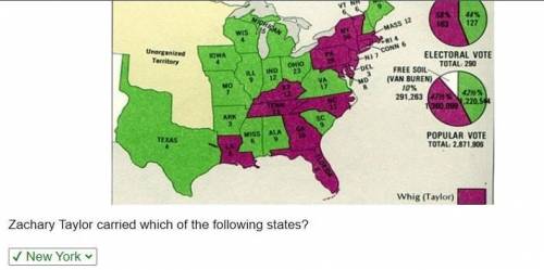 Zachary Taylor carries which of the following states