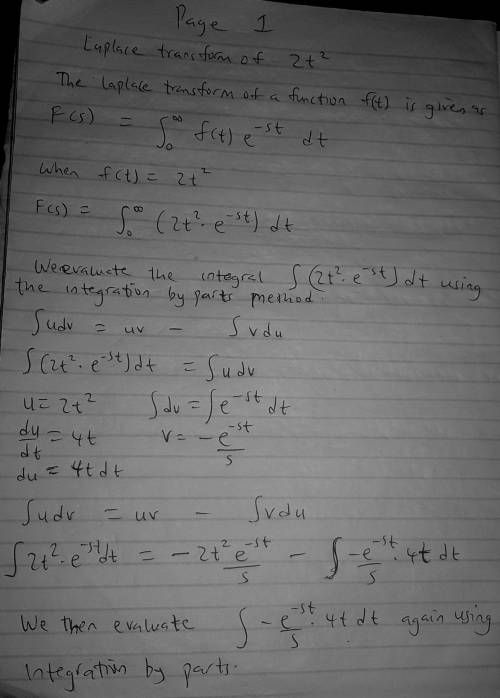 Let f(t) be a function on [0, infinity[infinity]). The Laplace transform of f is the function F defi