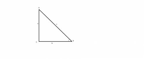 Suppose ABC is a right triangle with sides a, b, and c and right angle at C. Find the unknown side l