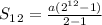 S_1_2 = \frac{a(2^{12}-1)}{2-1}