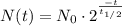 N(t)=N_{0}\cdot2^{\frac{-t}{t_{1/2} }