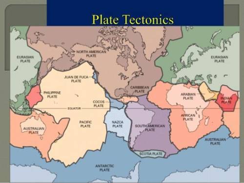The Earth’s  is broken into tectonic plates. crust mantle 2. This is the largest of the six major te