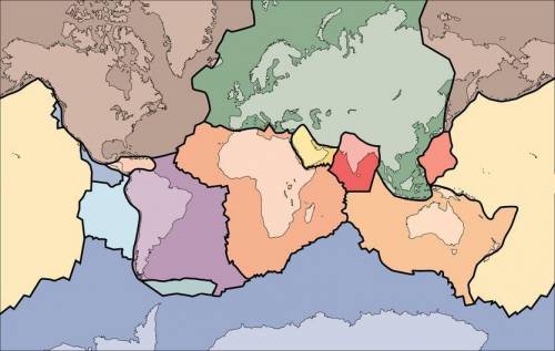 The Earth’s  is broken into tectonic plates. crust mantle 2. This is the largest of the six major te