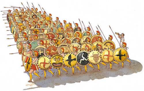 The  were greek citizen soldiers who fought together in a phalanx to make a formidable heavy infantr