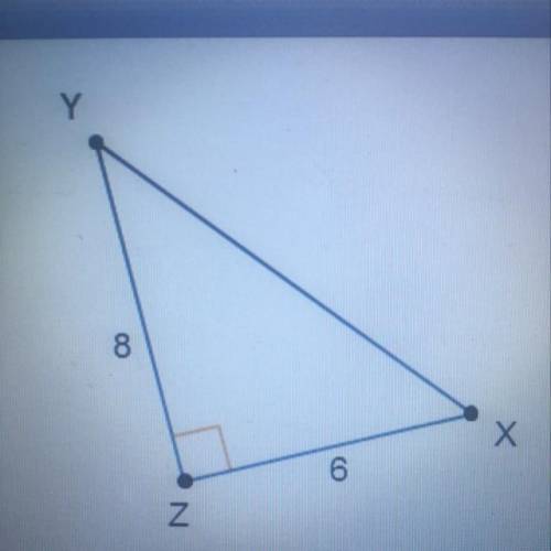 Use the diagram of triangle XYZ to answer the questions. what is the length of side XY? what is the