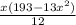 \frac{x (193 - 13x^{2}) }{12}