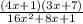 \frac{\left(4x+1\right)\left(3x+7\right)}{16x^2+8x+1}