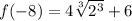 f(-8)=4 \sqrt[3]{2^3}+6