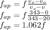 f_{ap} =f\frac{v_{s}-v_{o}  }{v_{s}-v } \\f_{ap}=f\frac{343-0}{343-20} \\f_{ap}=1.062f