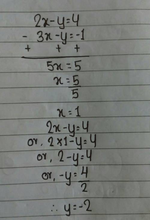 Can someone help me with this math question? The answer is suppose to be ( 1, -2 ) but I don't know