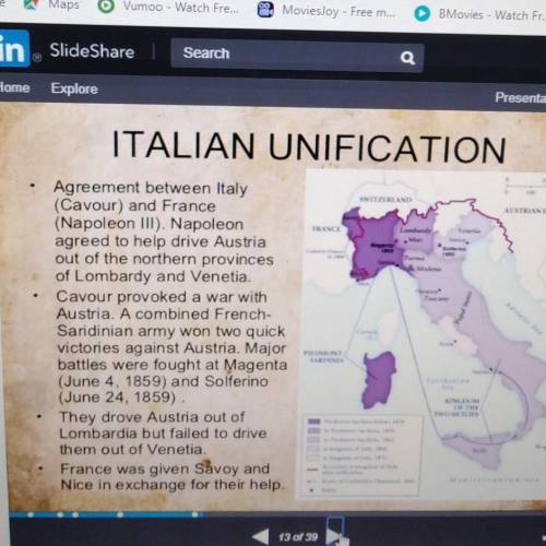 How did germany and italy benefit from unification