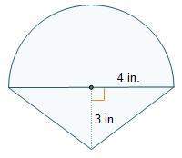 What is the area of the composite figure? a (8π + 6) in.2 b (8π + 12) in.2