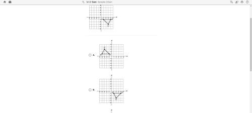 Which graph represents the reflection of triangle abc over the line y=0