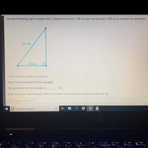 What is the perimeter of the triangle ?