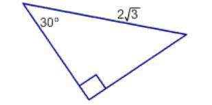 Find the longer leg of the triangle. a. 3 b. [tex]\sqrt{3}[/tex]