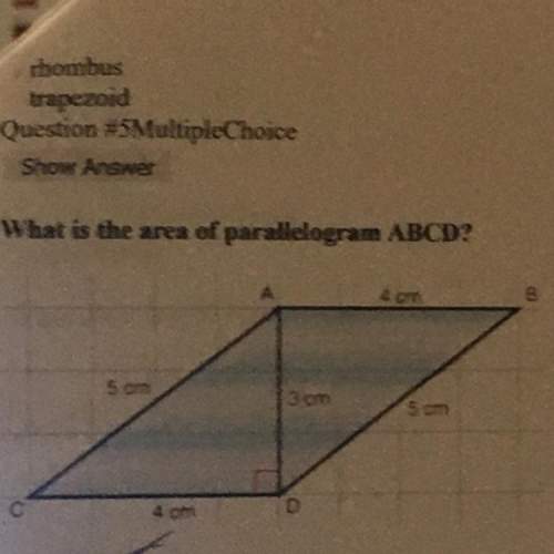What is the area of parallelogram abdc o12 cm o15 cm o20 cm o24 cm