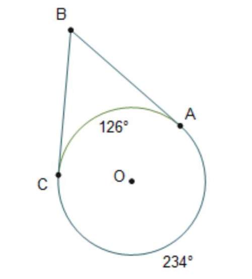 In the diagram of circle o, what is the measure of ∠abc if m(arc)ac= 234 and the measure of little a