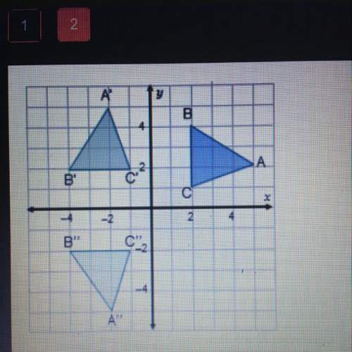 Which rule describes the composition of transformations that maps triangle abc to triangle a”b”c”